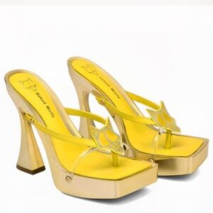 Naked Wolfe Yellow Sandals